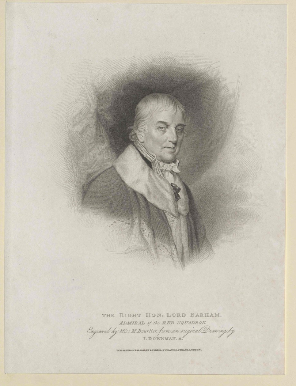 Charles Baron Barham Middleton (afdruk) door Artist Unknown