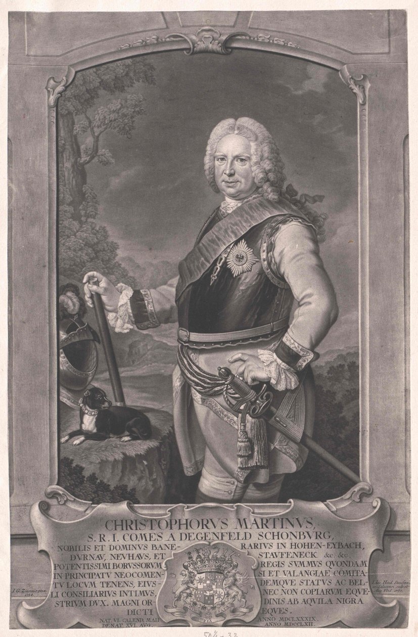 Christoph Martin graaf von Degenfeld-Schonburg door Artist Unknown