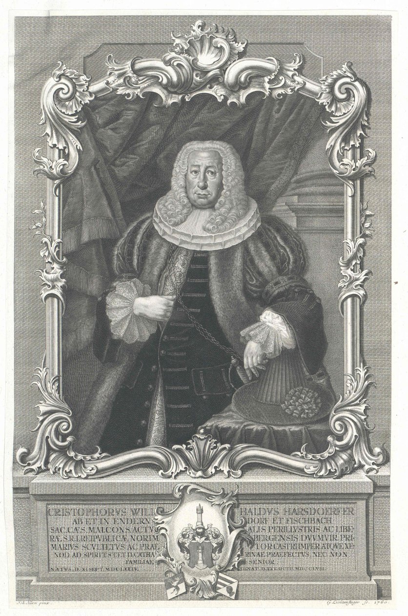Christoph Wilibald Harsdoerfer uit Enderndorf door Artist Unknown
