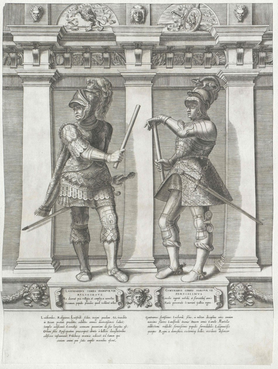 Graaf van Habsburg Guntram de Sterke door Artist Unknown