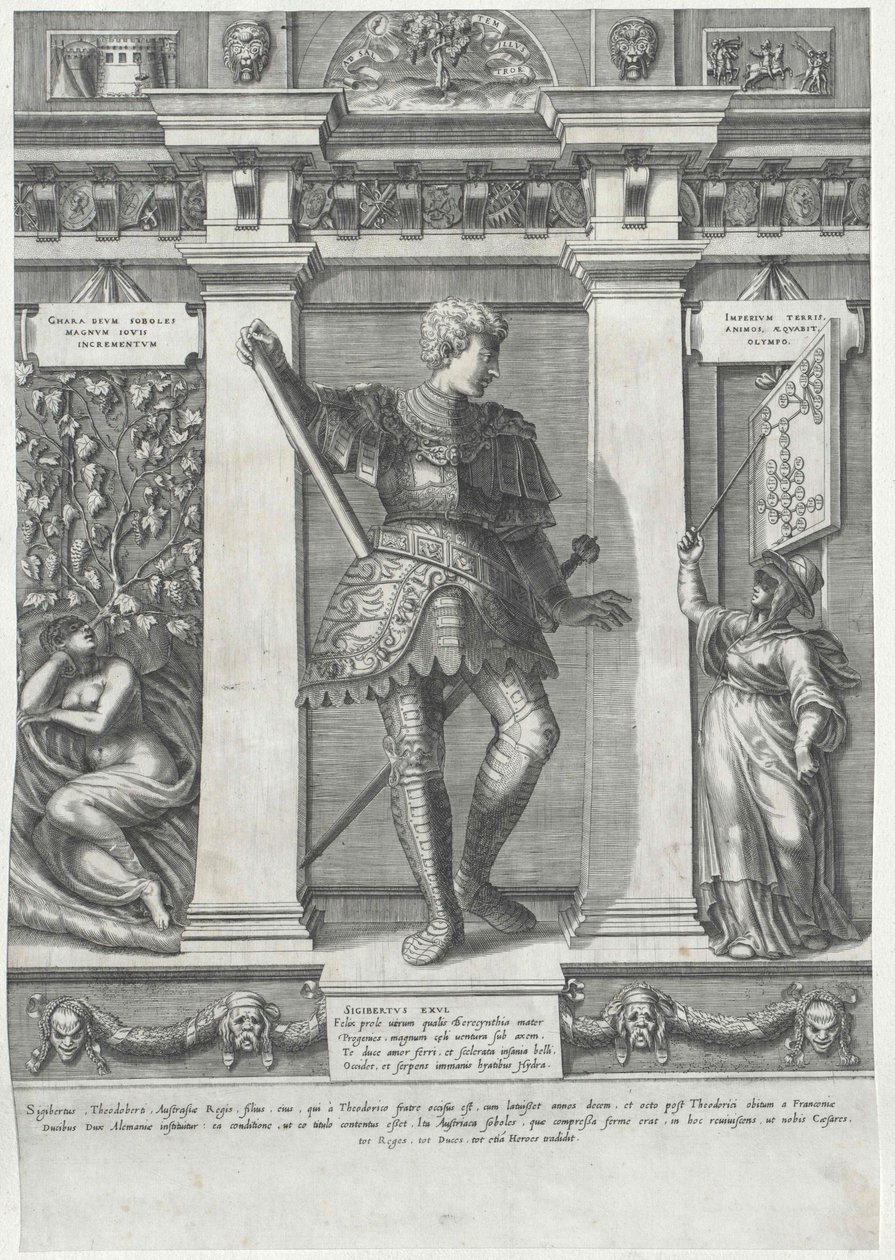 Graaf van Habsburg Sigebert door Artist Unknown