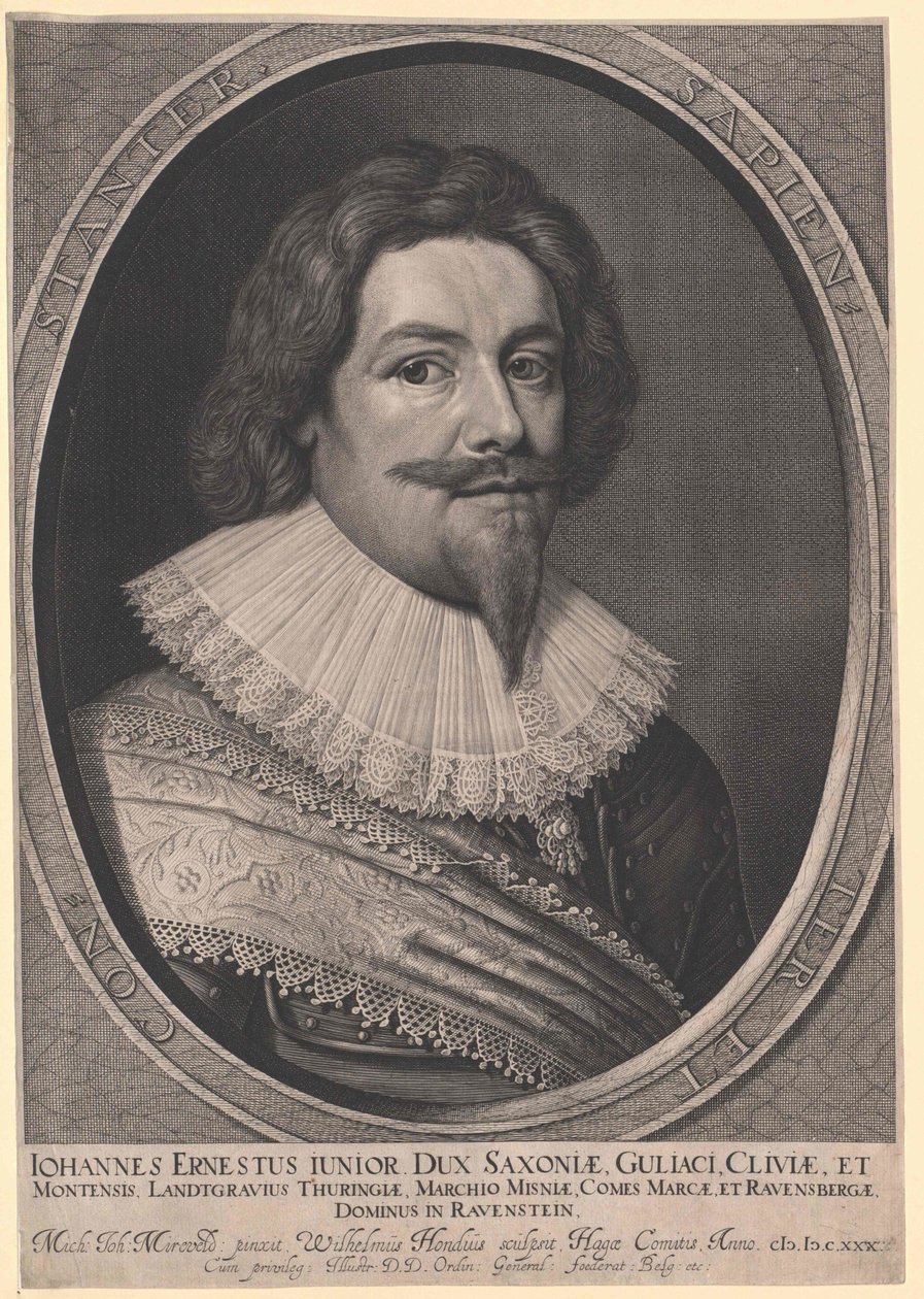 Hertog van het Huis van Saksen-Weimar Johann Ernst I door Artist Unknown