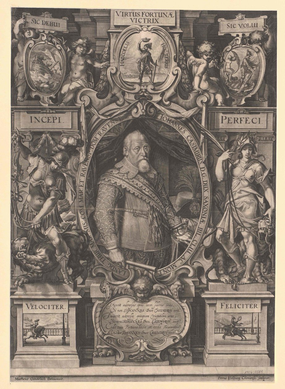 Hertog van Saksen Johann Casimir door Artist Unknown