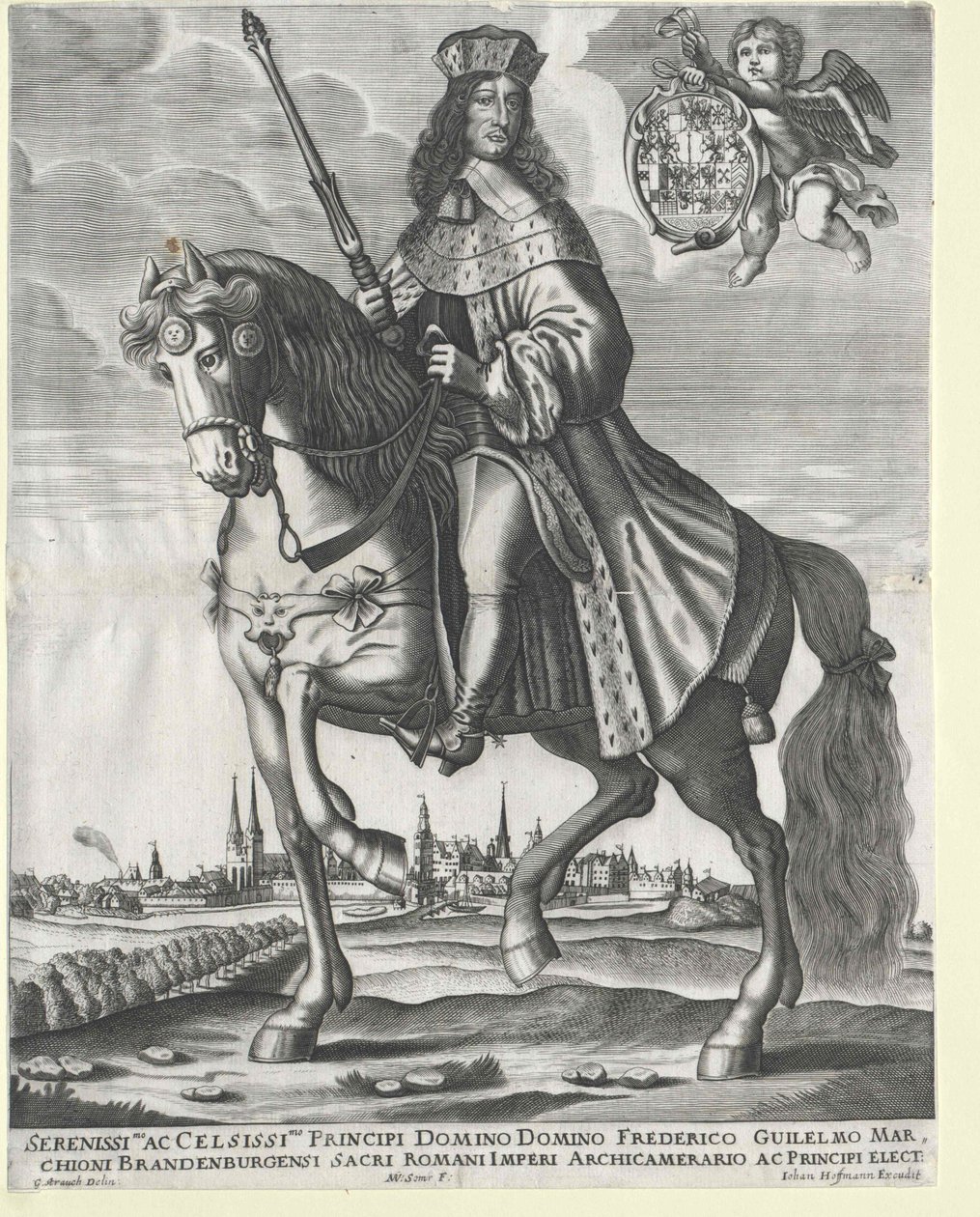 Elector of Brandenburg (1620-1688) Frederick Wilhelm door Artist Unknown