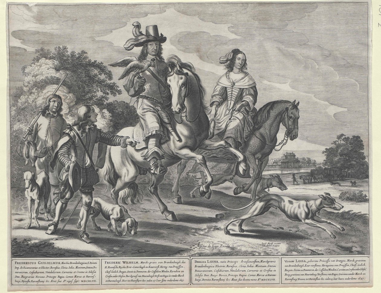 Elector of Brandenburg (1620-1688) Frederick Wilhelm door Artist Unknown