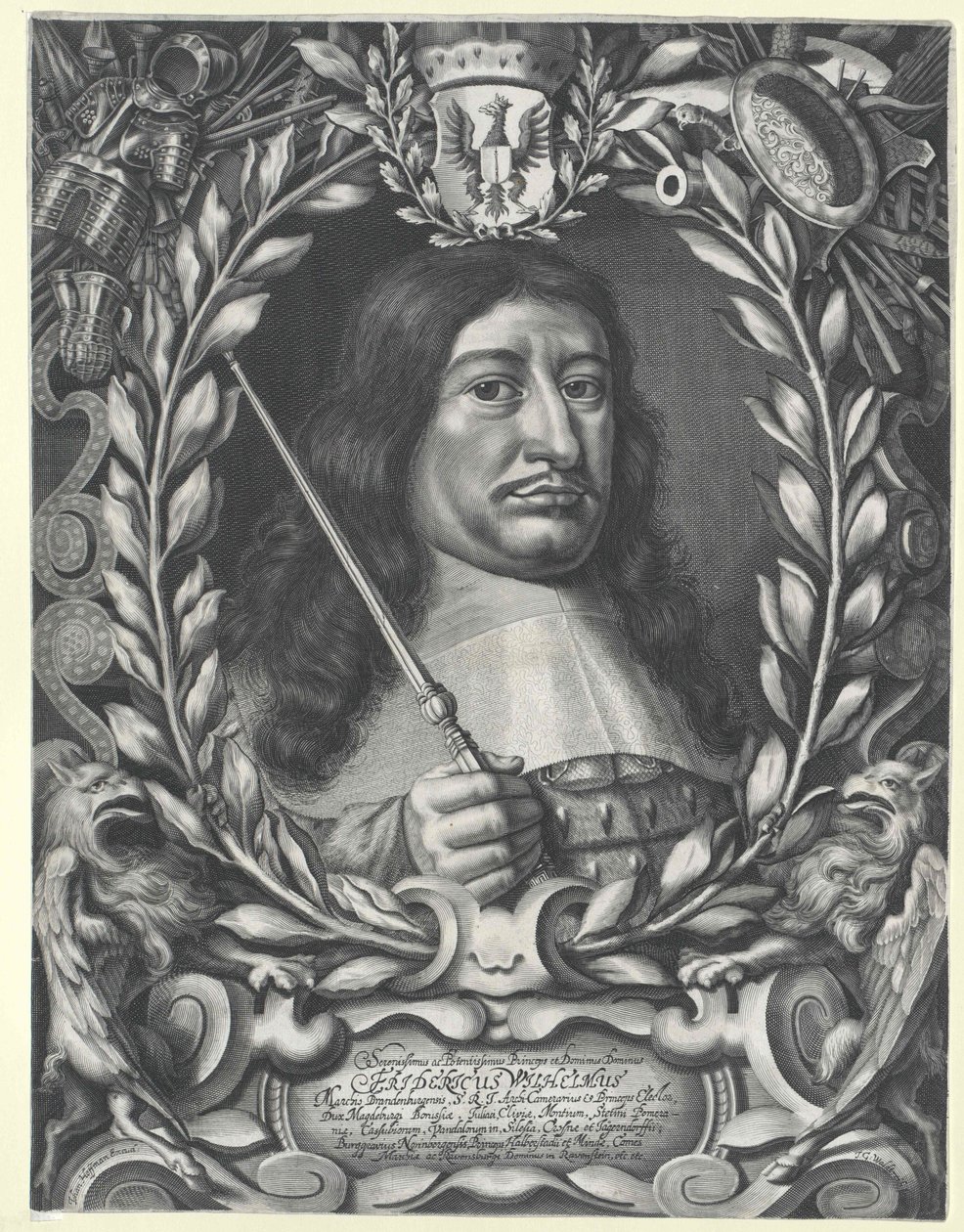 Keuzevorst van Brandenburg Frederik Willem door Artist Unknown