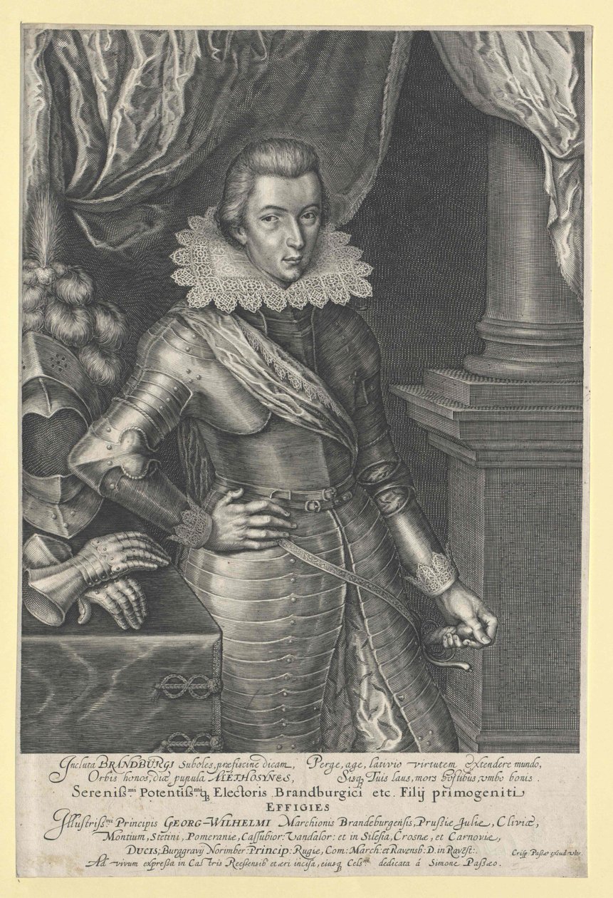 Keurvorst van Brandenburg Georg Wilhelm door Artist Unknown
