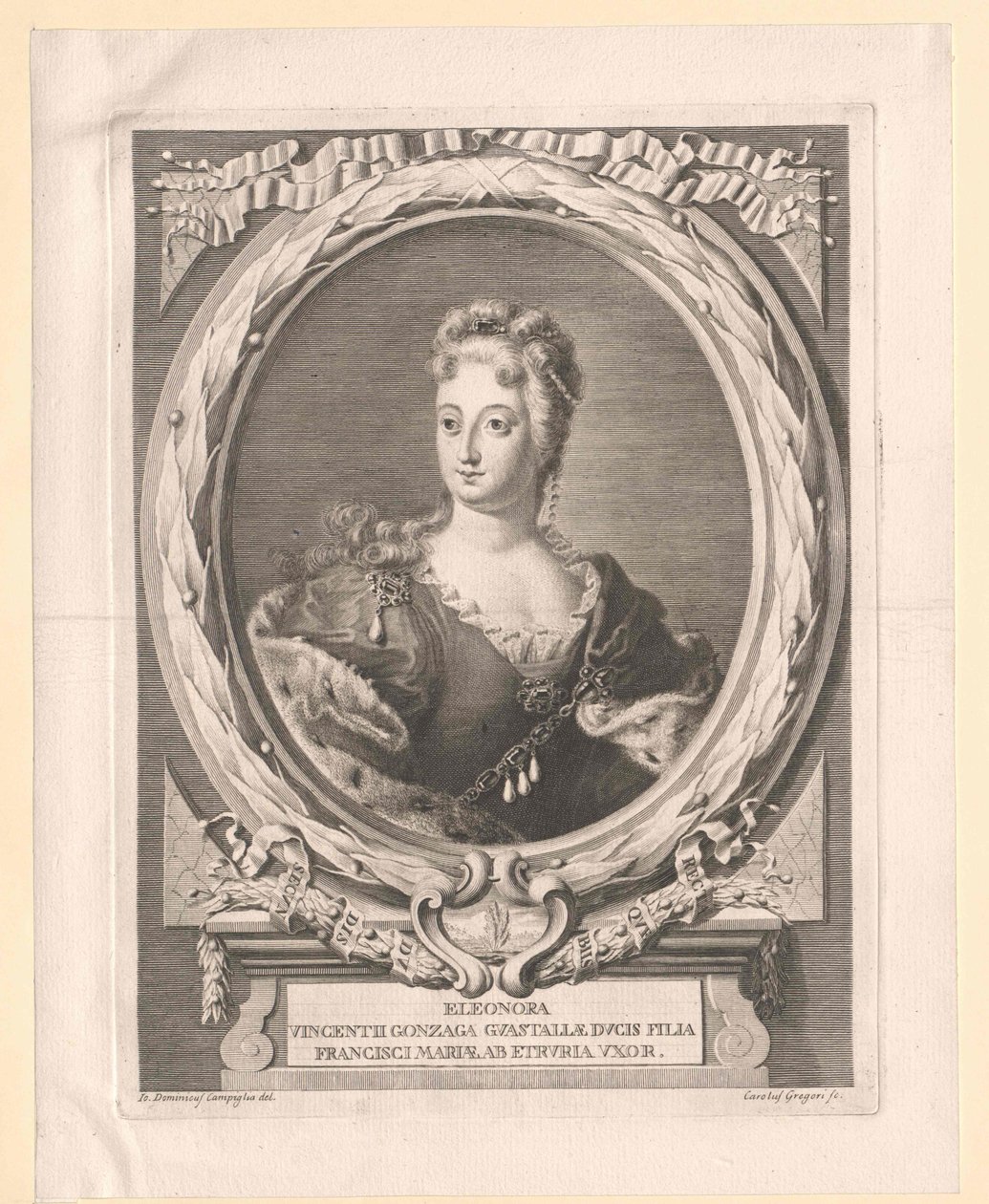 Eleonora Lodovica Gonzaga door Artist Unknown