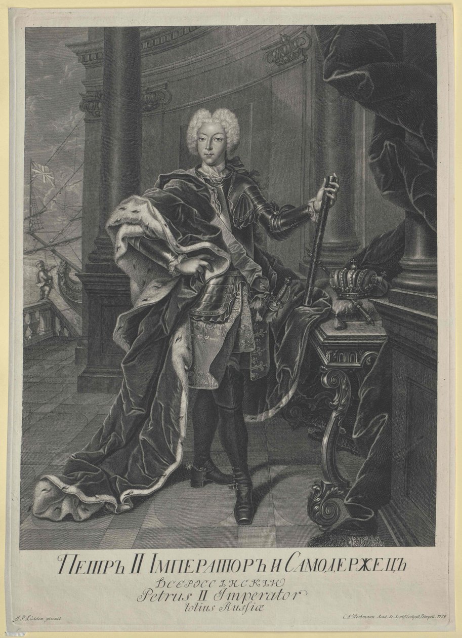 Keizer van Rusland Peter II door Artist Unknown