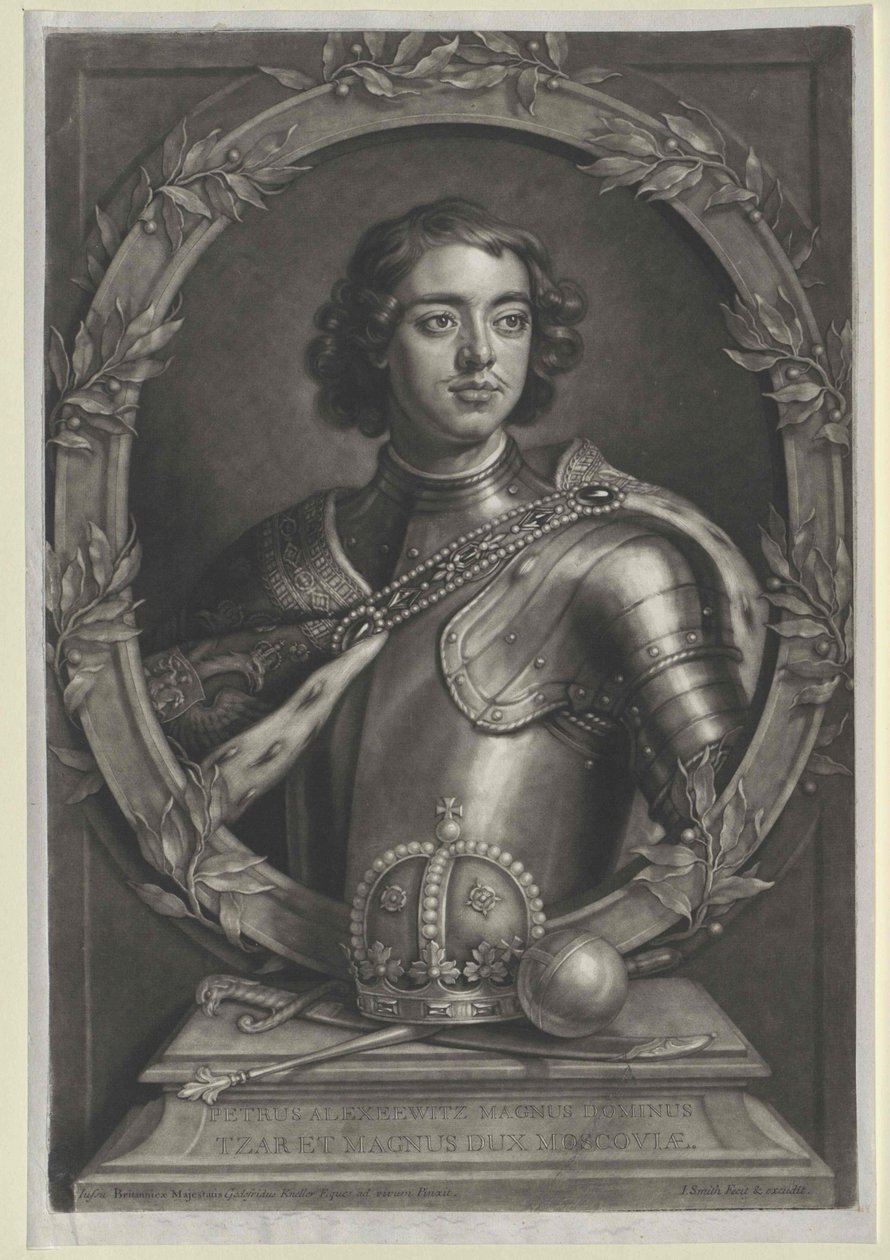 Keizer van Rusland Peter I de Grote door Artist Unknown