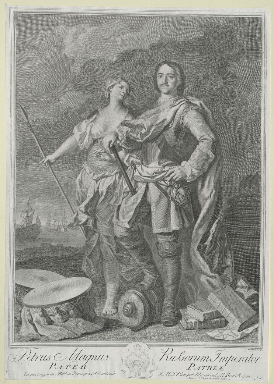 Keizer van Rusland Peter I de Grote door Artist Unknown