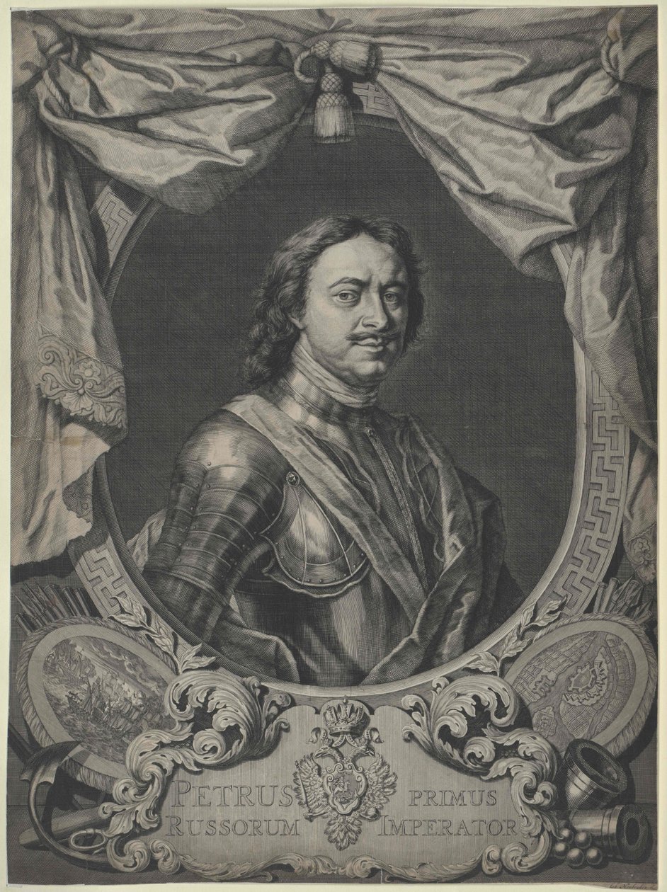 Keizer van Rusland Peter I de Grote door Artist Unknown