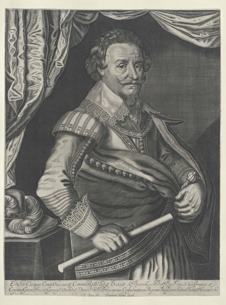 Ernst Casimir count von Nassau-Dietz door Artist Unknown