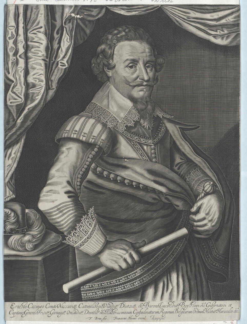 Ernst Casimir count von Nassau-Dietz door Artist Unknown
