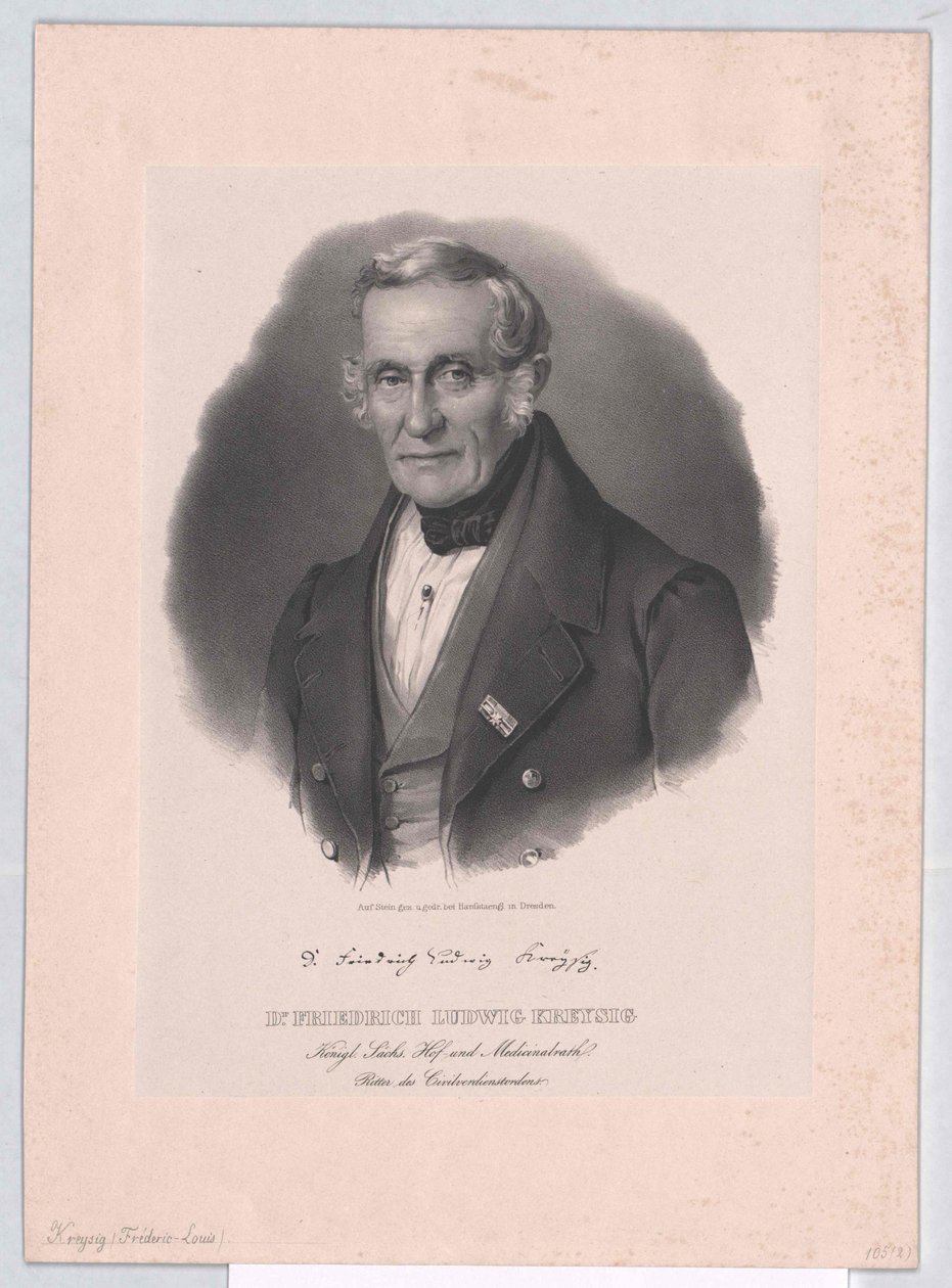 Friedrich Ludwig Kreysig door Artist Unknown
