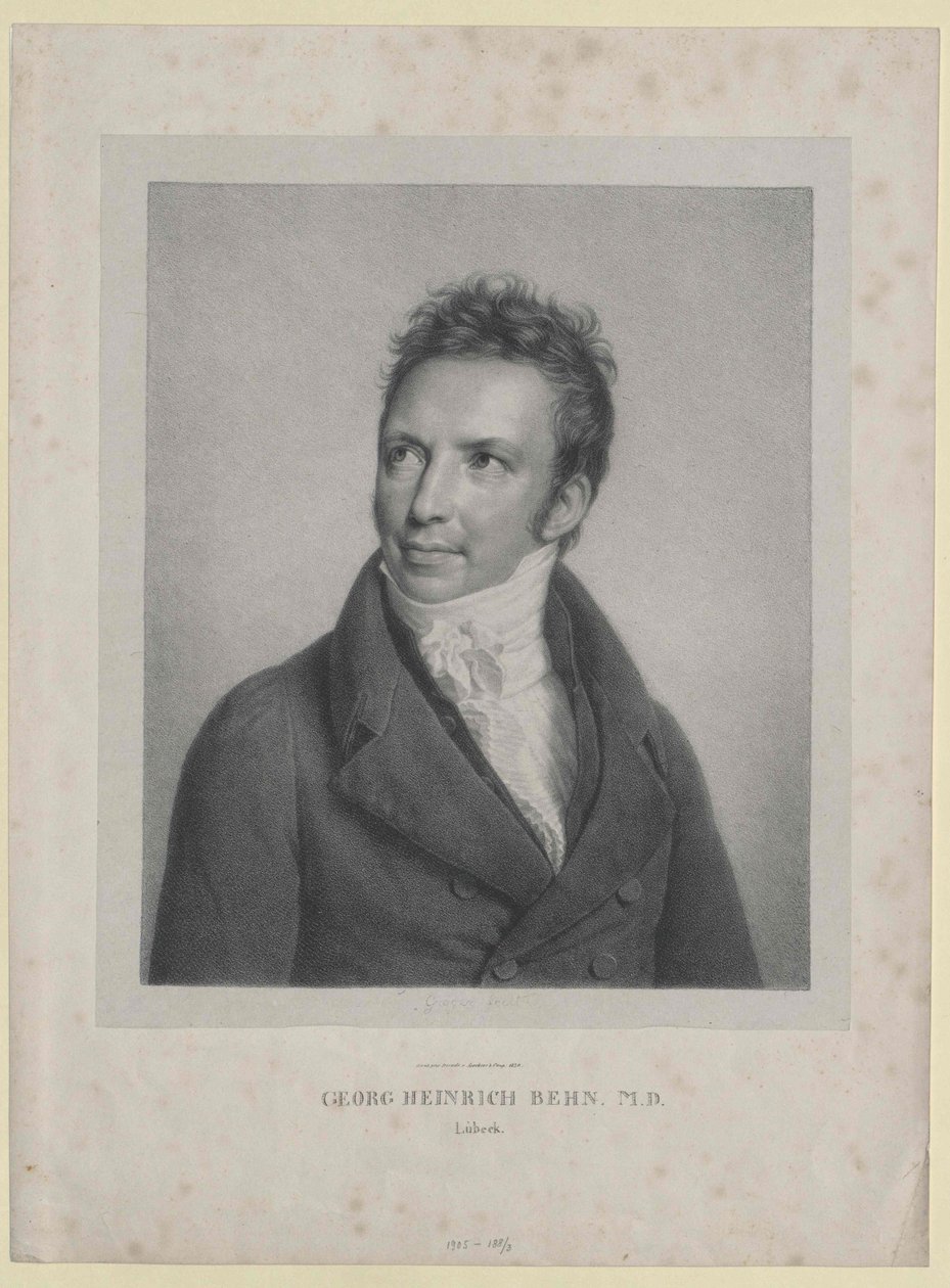 Georg Heinrich Behn (druk) door Artist Unknown