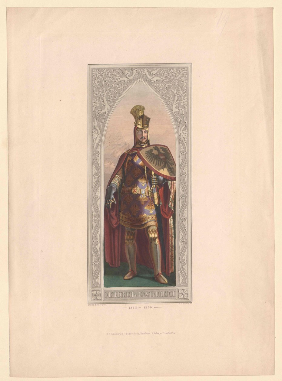 Duitse koning Frederik de Schone door Artist Unknown
