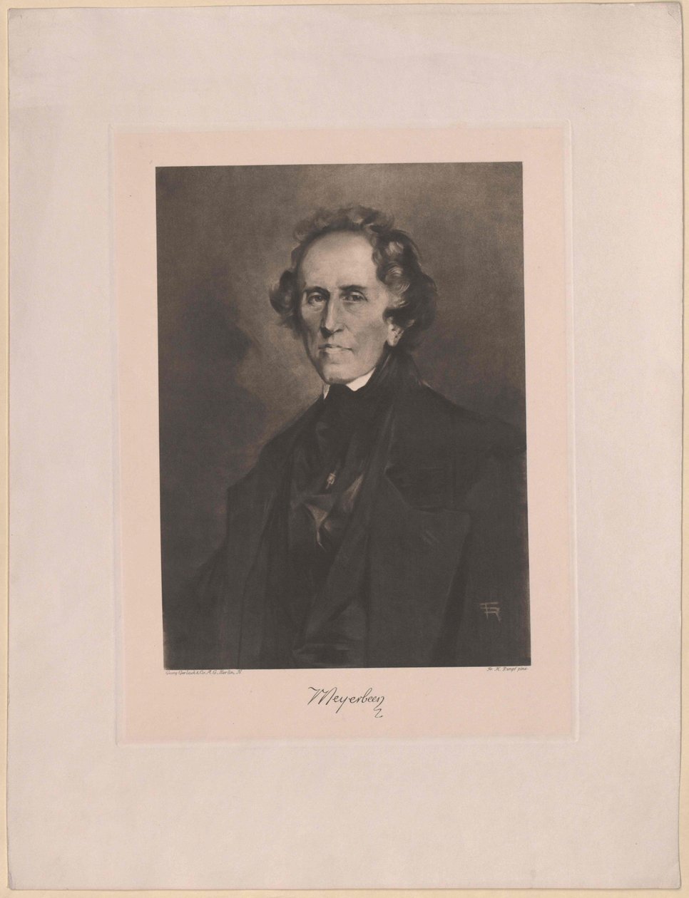 Giacomo Meyerbeer door Artist Unknown