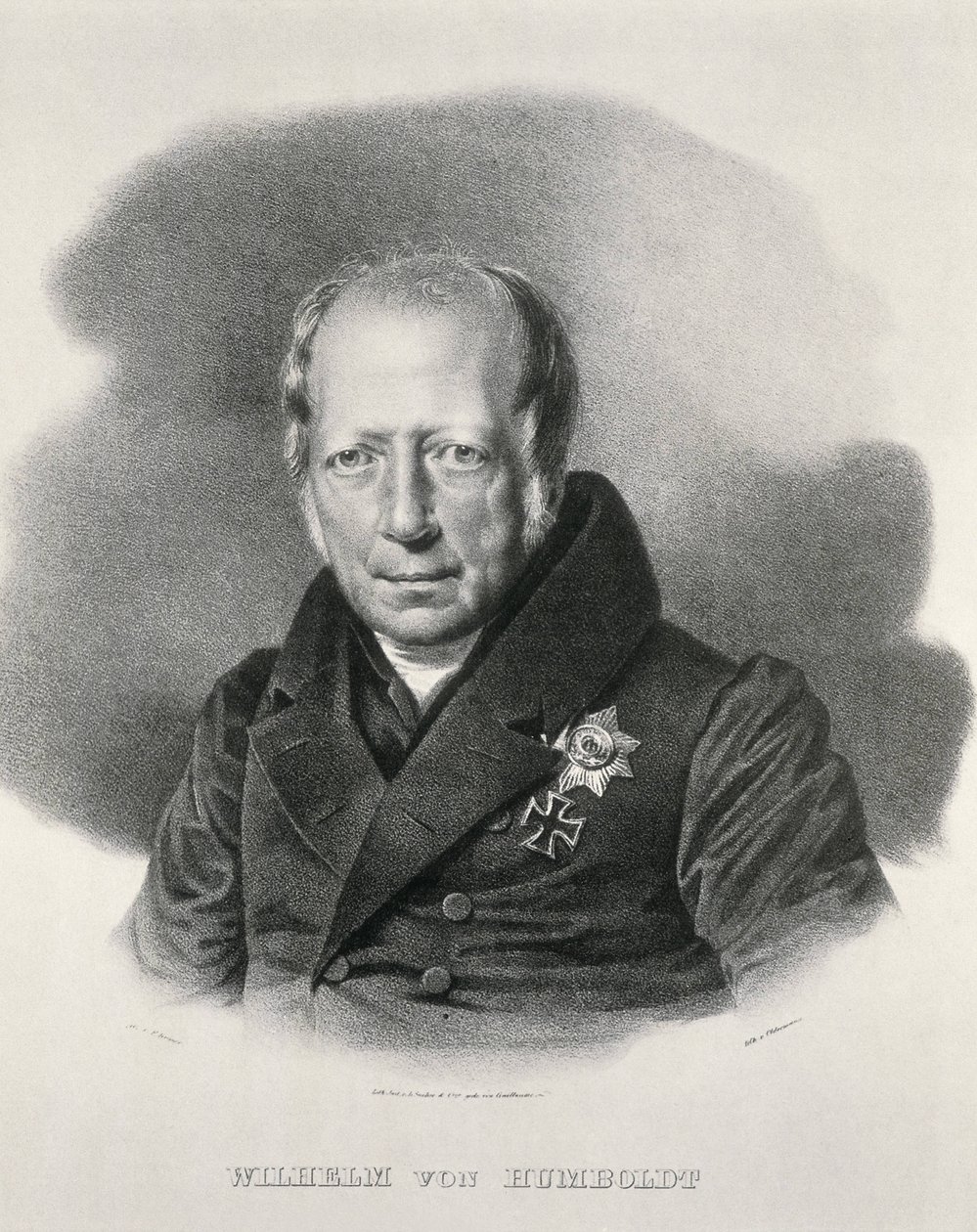 HUMBOLDT, Wilhelm von (1767-1835). Duitse staatsman en filosoof. Lithografie. door Artist Unknown
