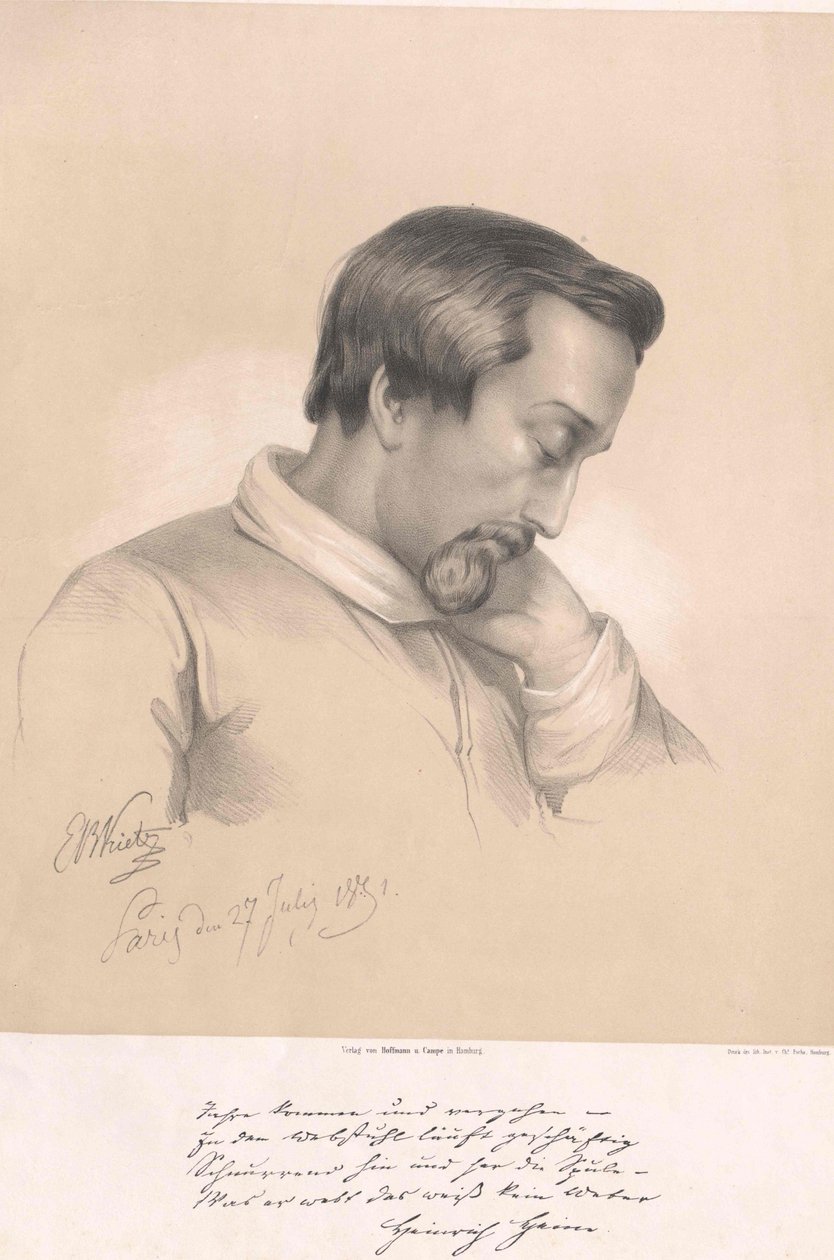 Heinrich Heine (druk) door Artist Unknown