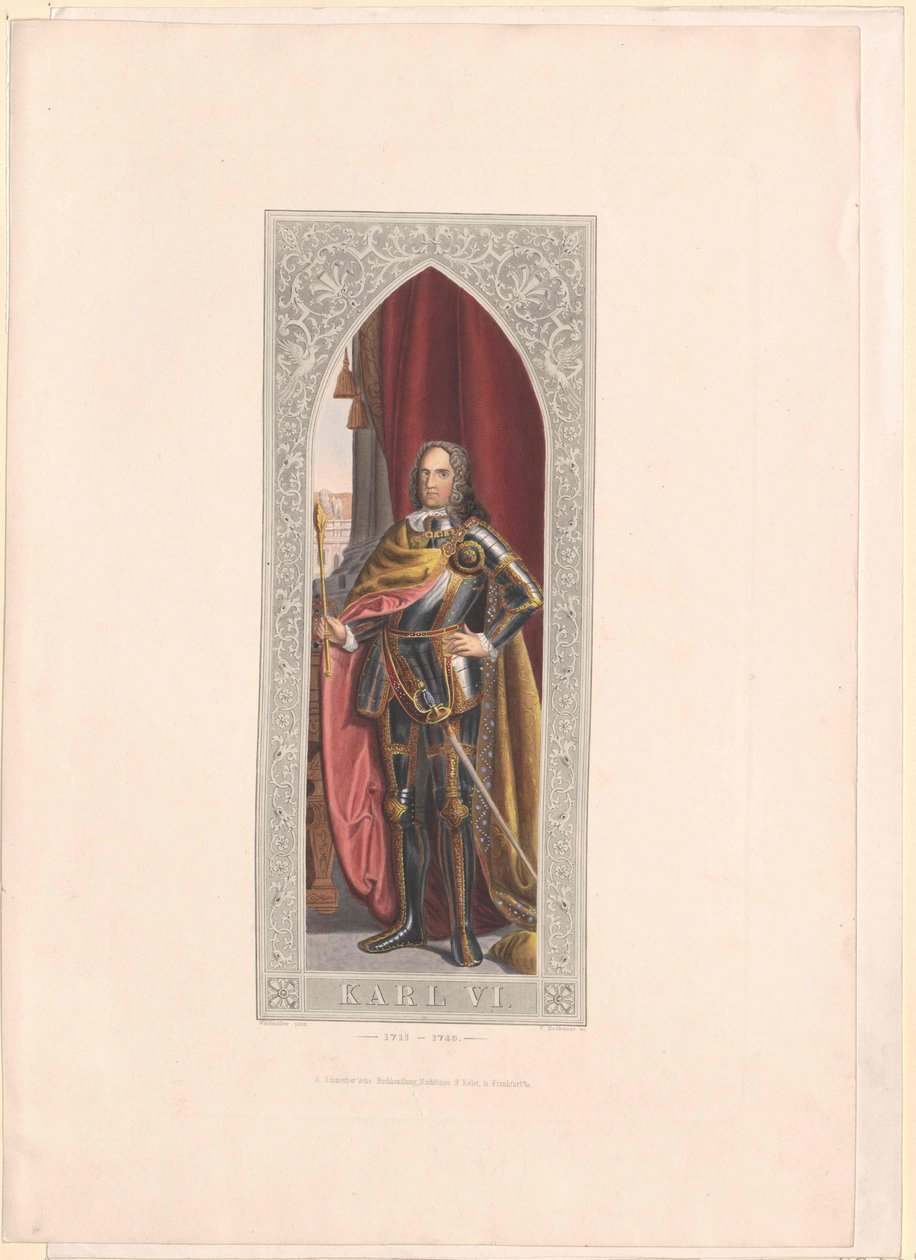 Heilige Roomse Keizer Karel VI door Artist Unknown