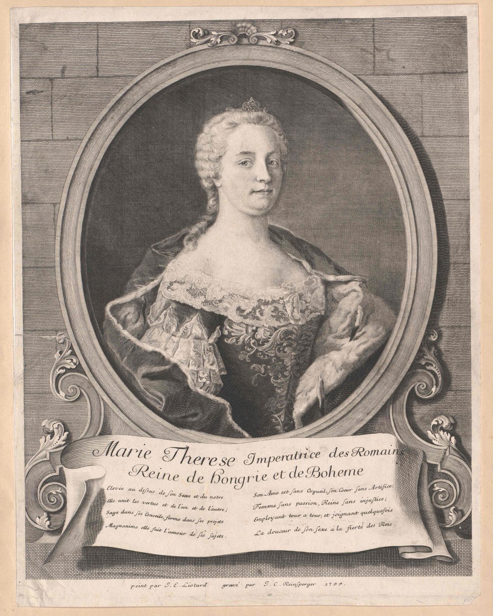 Heilige Romeinse Keizerin Maria Theresa door Artist Unknown