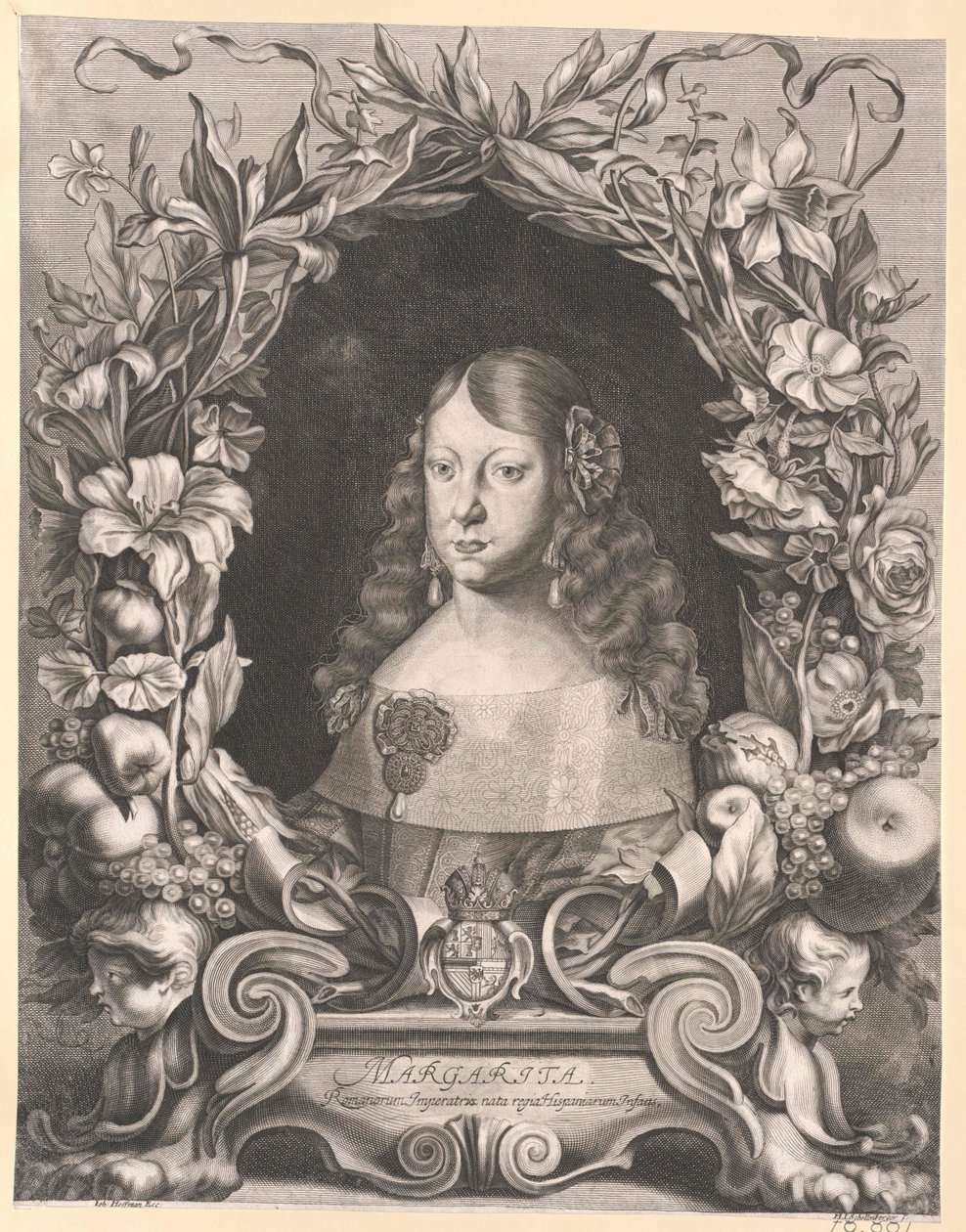 Infanta van Spanje Margaretha Theresia door Artist Unknown