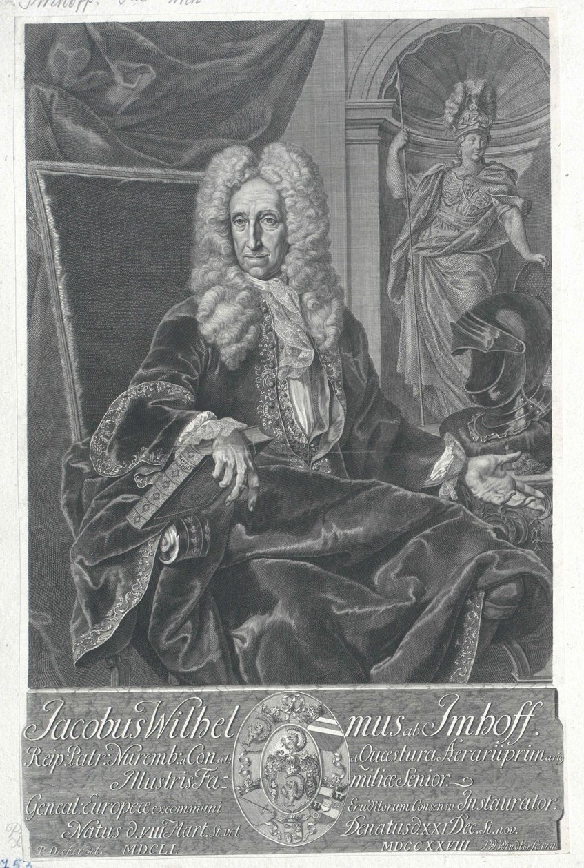 Jakob Wilhelm Imhof door Artist Unknown