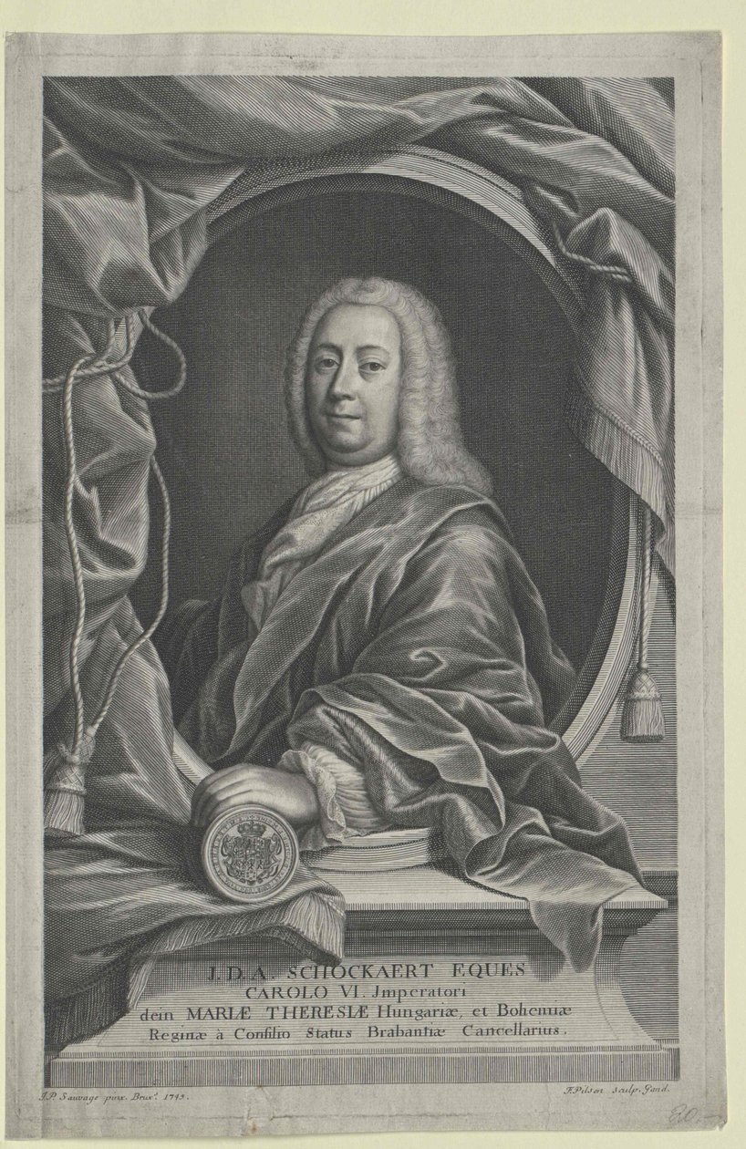 Jean Daniel Antoine Comte de Thirimont Scockart (prent) door Artist Unknown