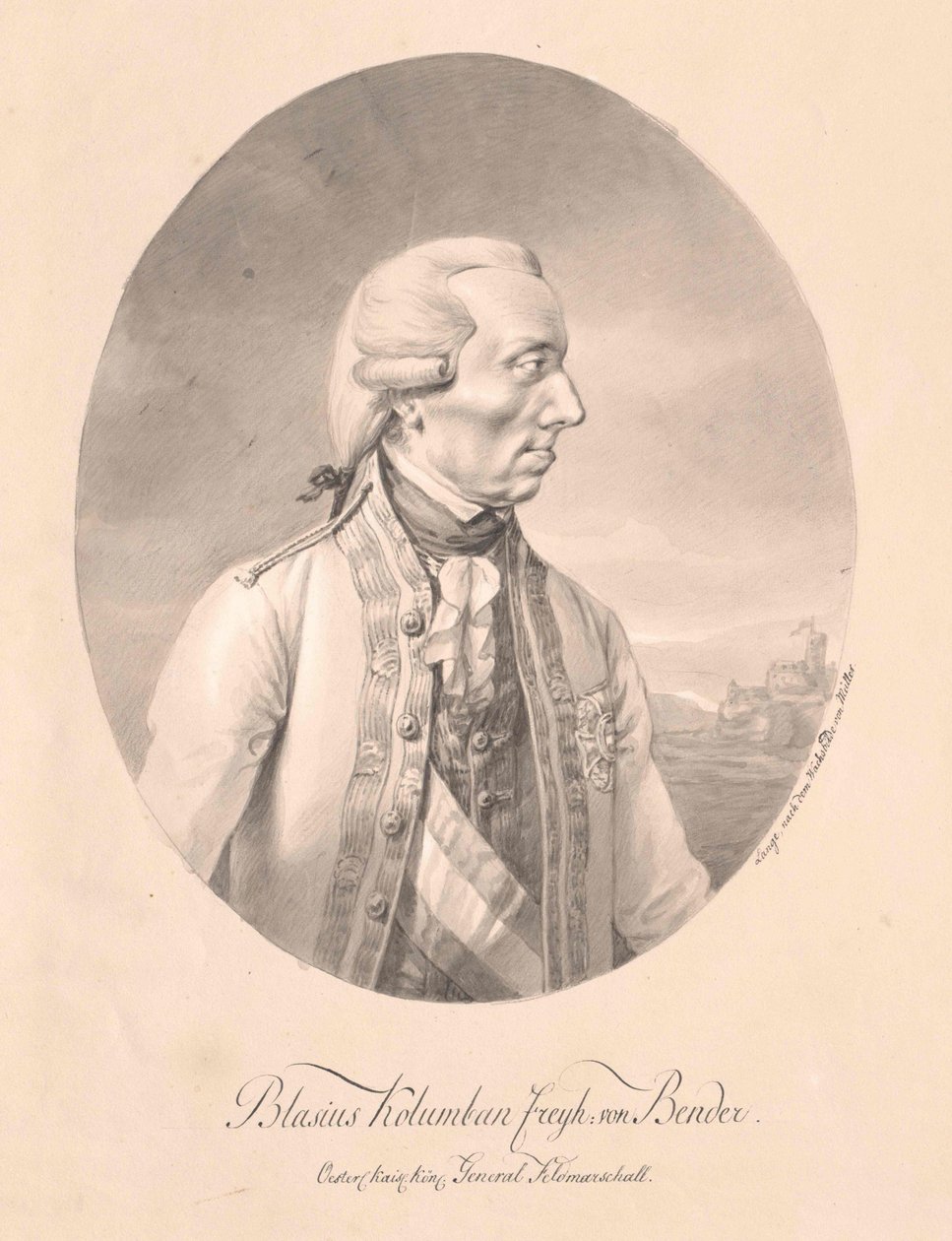 Johann Blaise Baron Buigt door Artist Unknown
