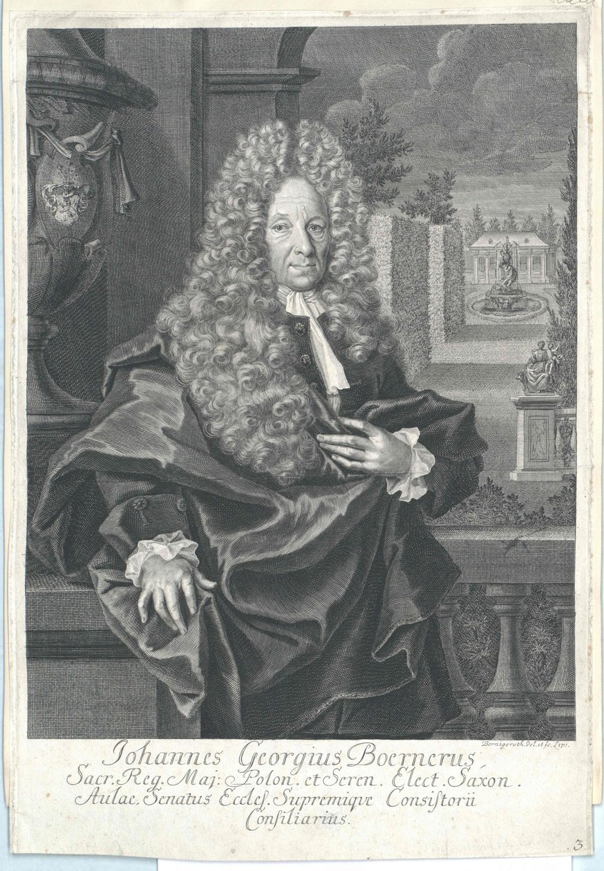 Johann Georg Boerner door Artist Unknown