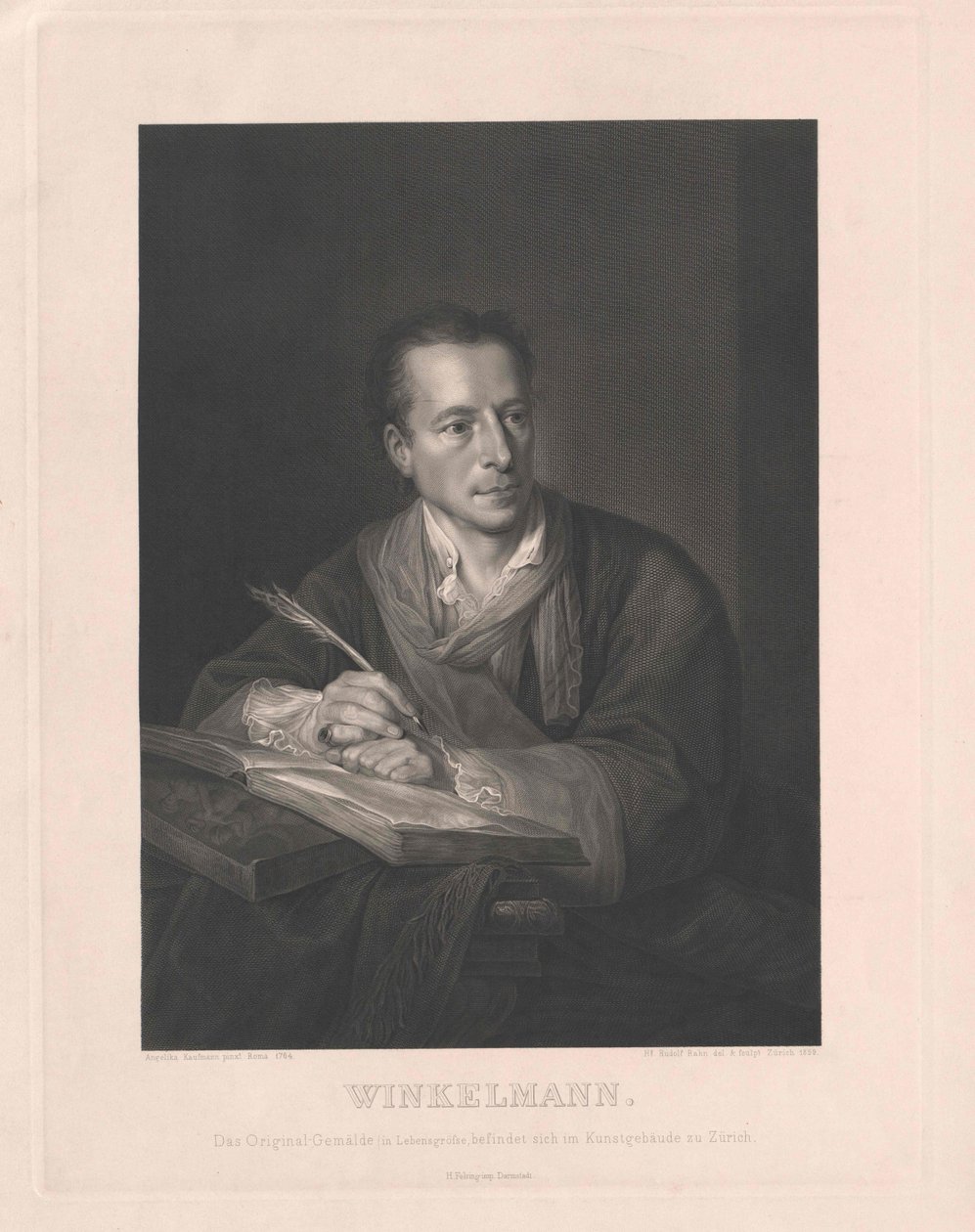 Johann Joachim Winckelmann door Artist Unknown