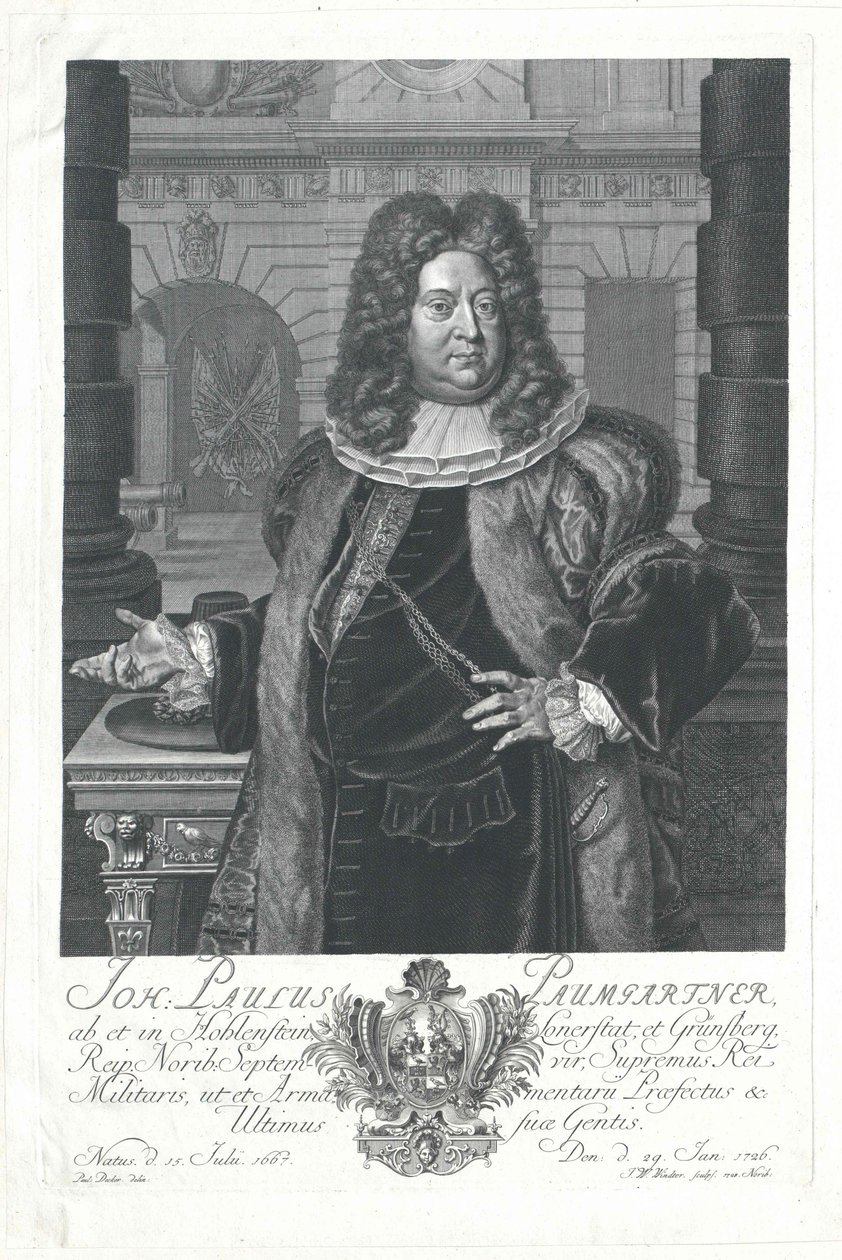 Johann Paul von Paumgartner von Holenstein en Lonnerstadt door Artist Unknown