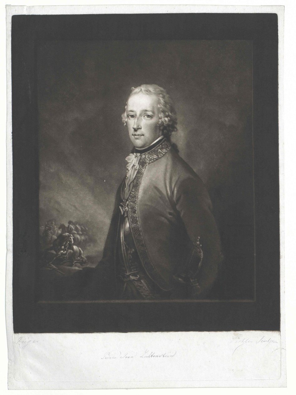 Johann count of Liechtenstein door Artist Unknown