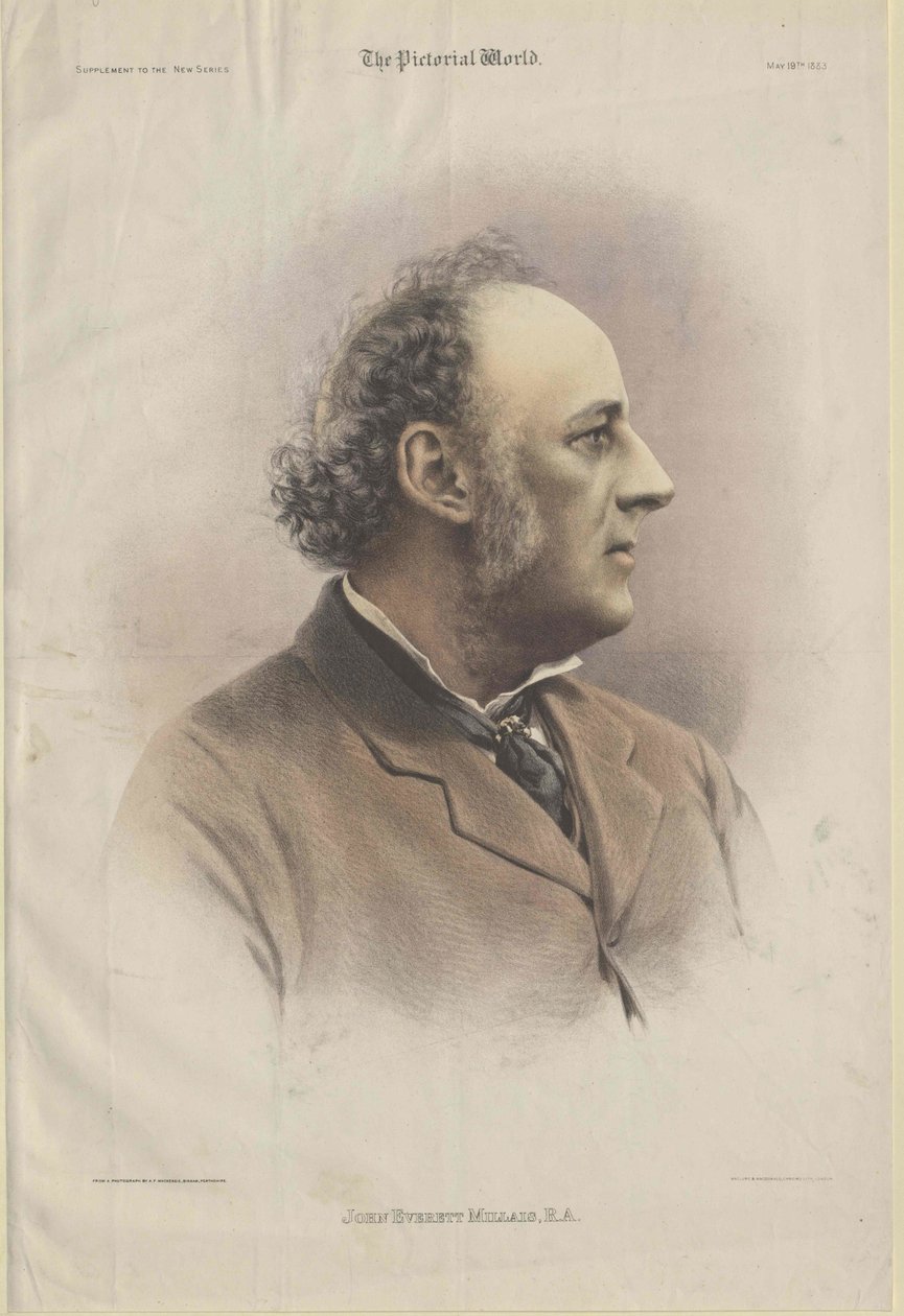 John Everett Millais (afdruk) door Artist Unknown