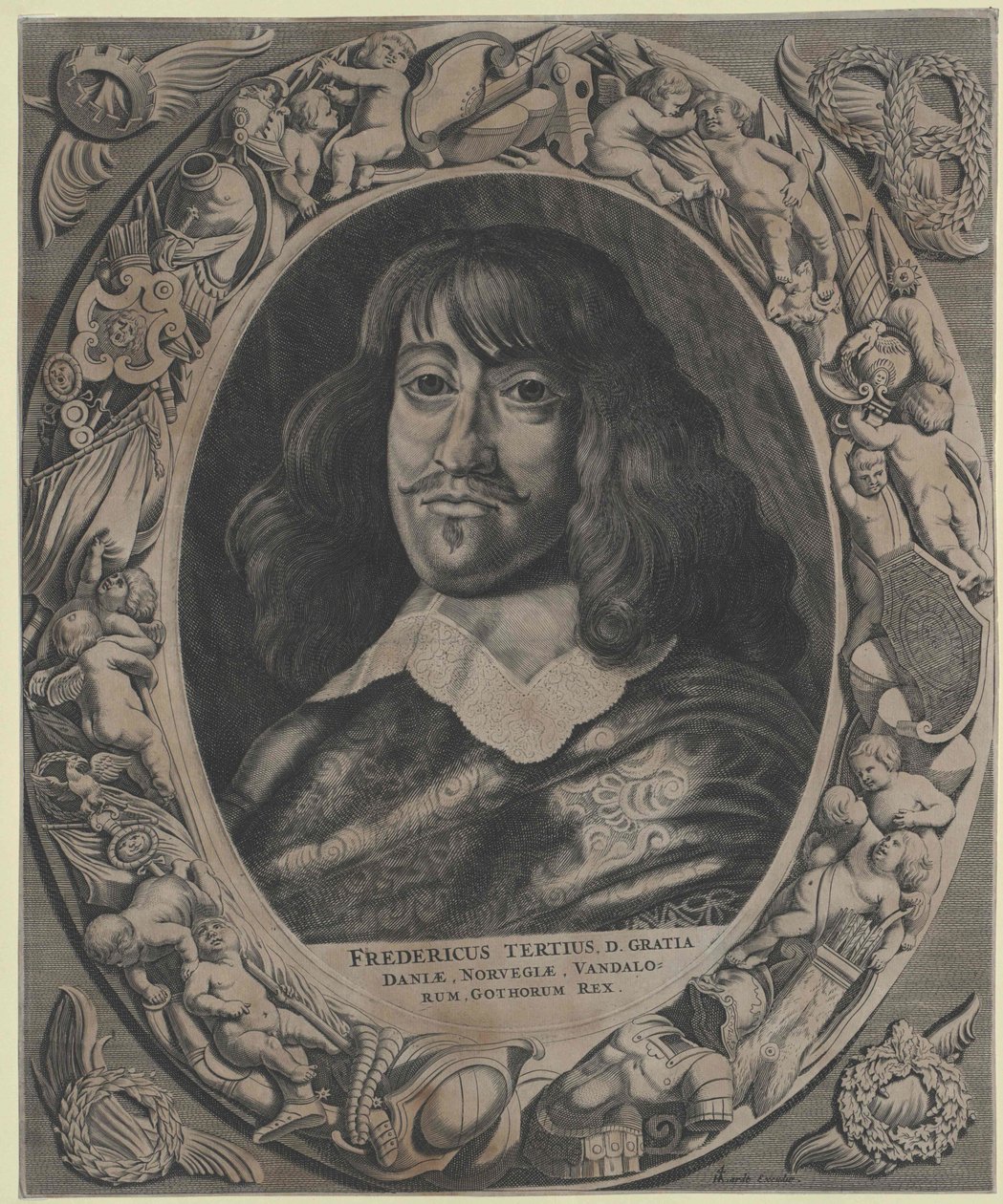 Koning van Denemarken Frederik III door Artist Unknown