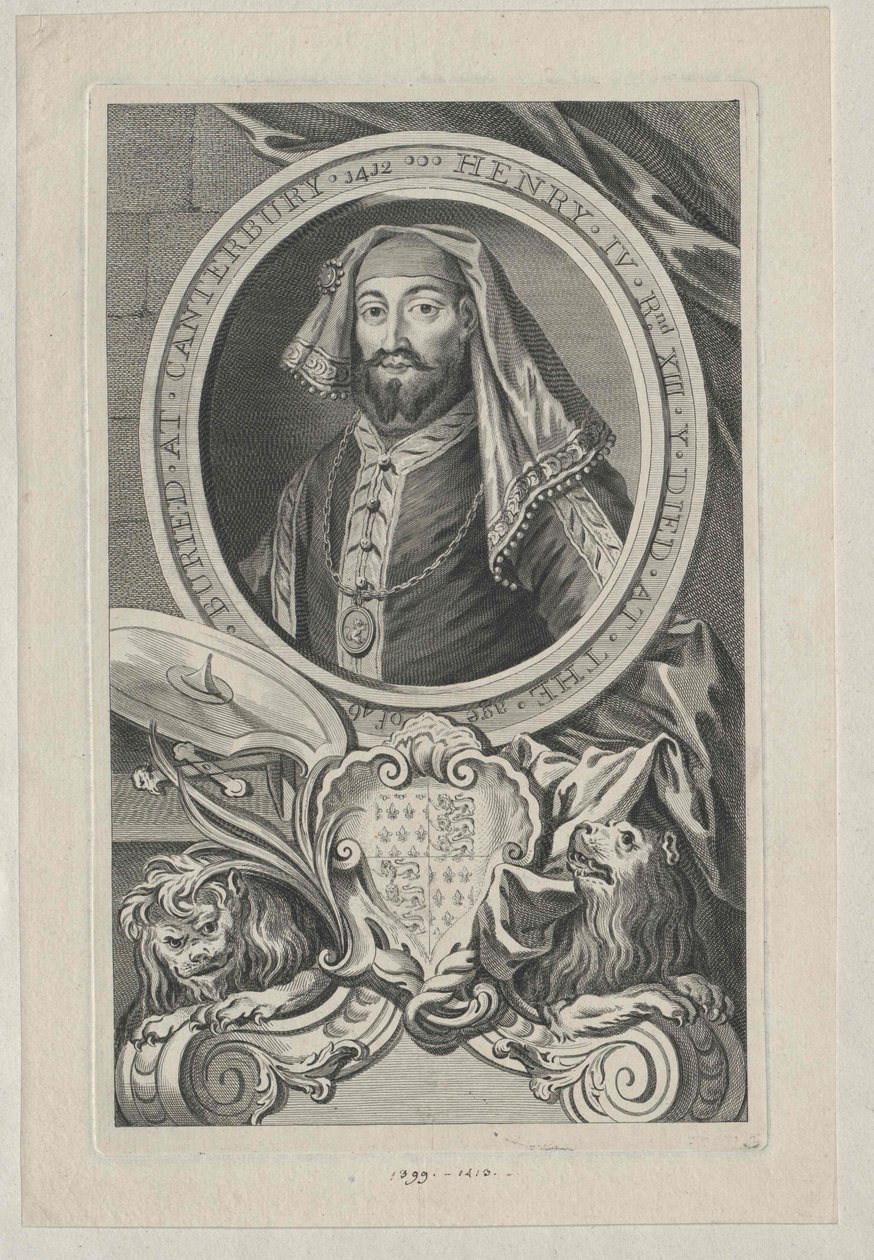Koning van Engeland Hendrik IV door Artist Unknown