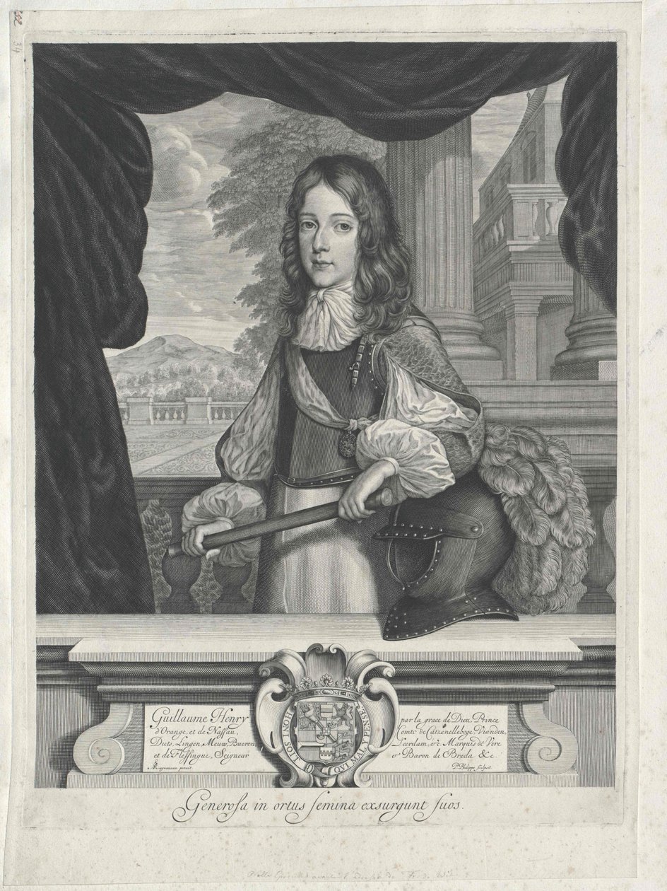 Koning van Engeland Wilhelm III door Artist Unknown