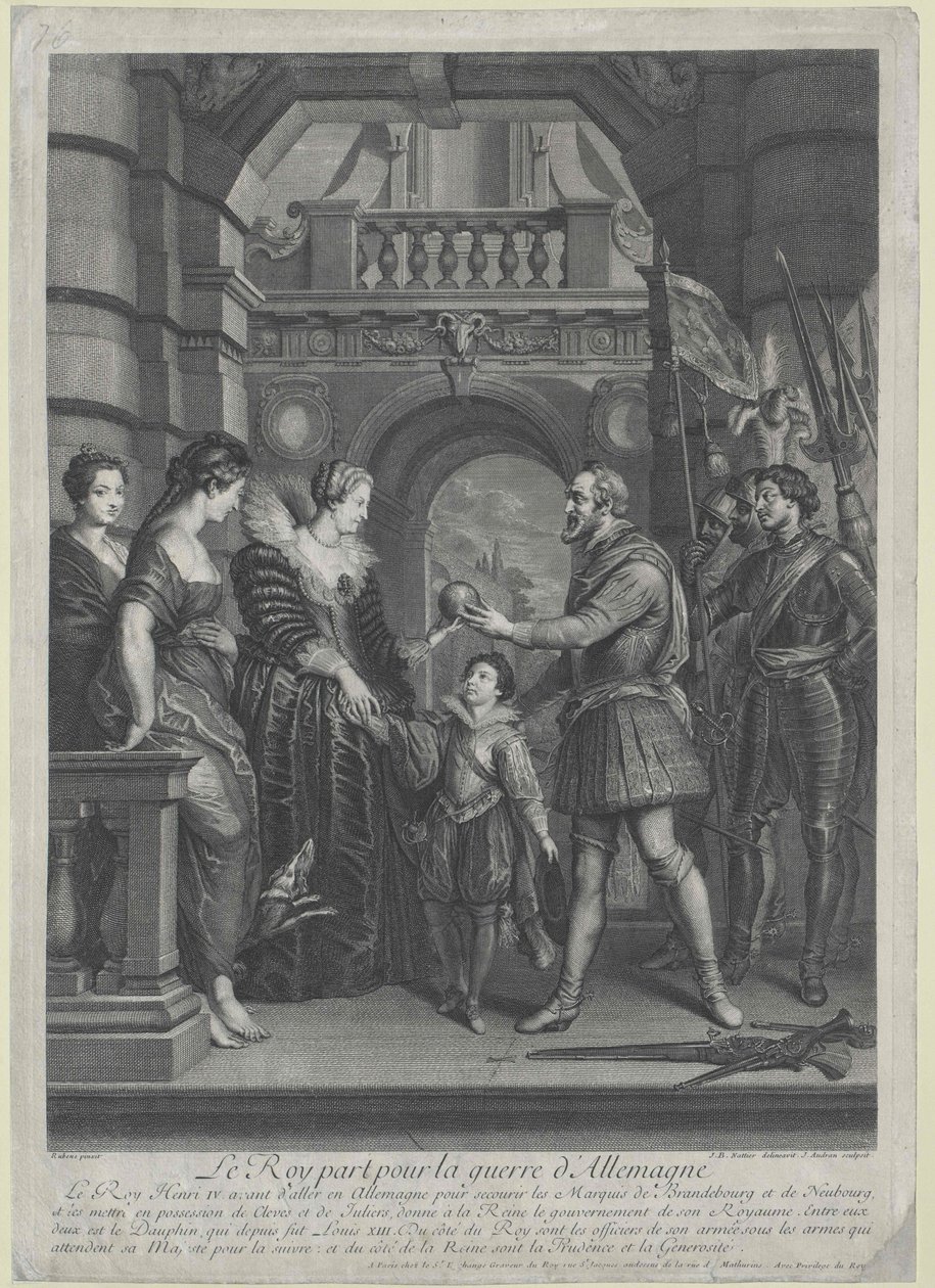 Koning van Frankrijk Hendrik IV door Artist Unknown