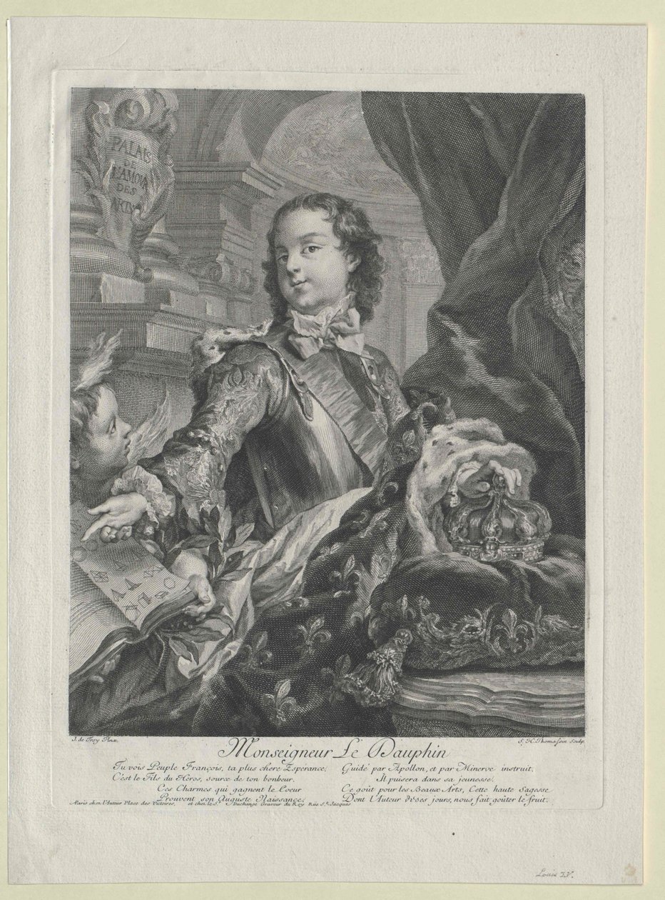 Koning van Frankrijk Lodewijk XV door Artist Unknown