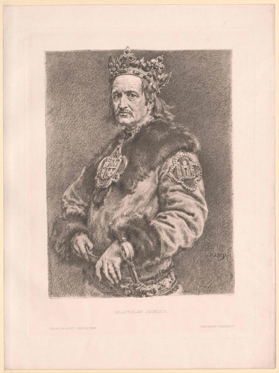 Koning van Polen Vladislav II door Artist Unknown