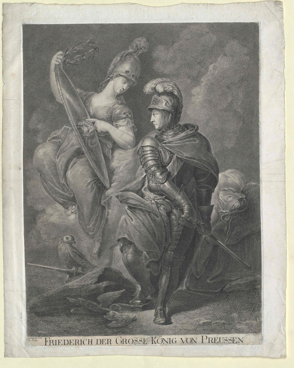 Koning van Pruisen Frederik II door Artist Unknown