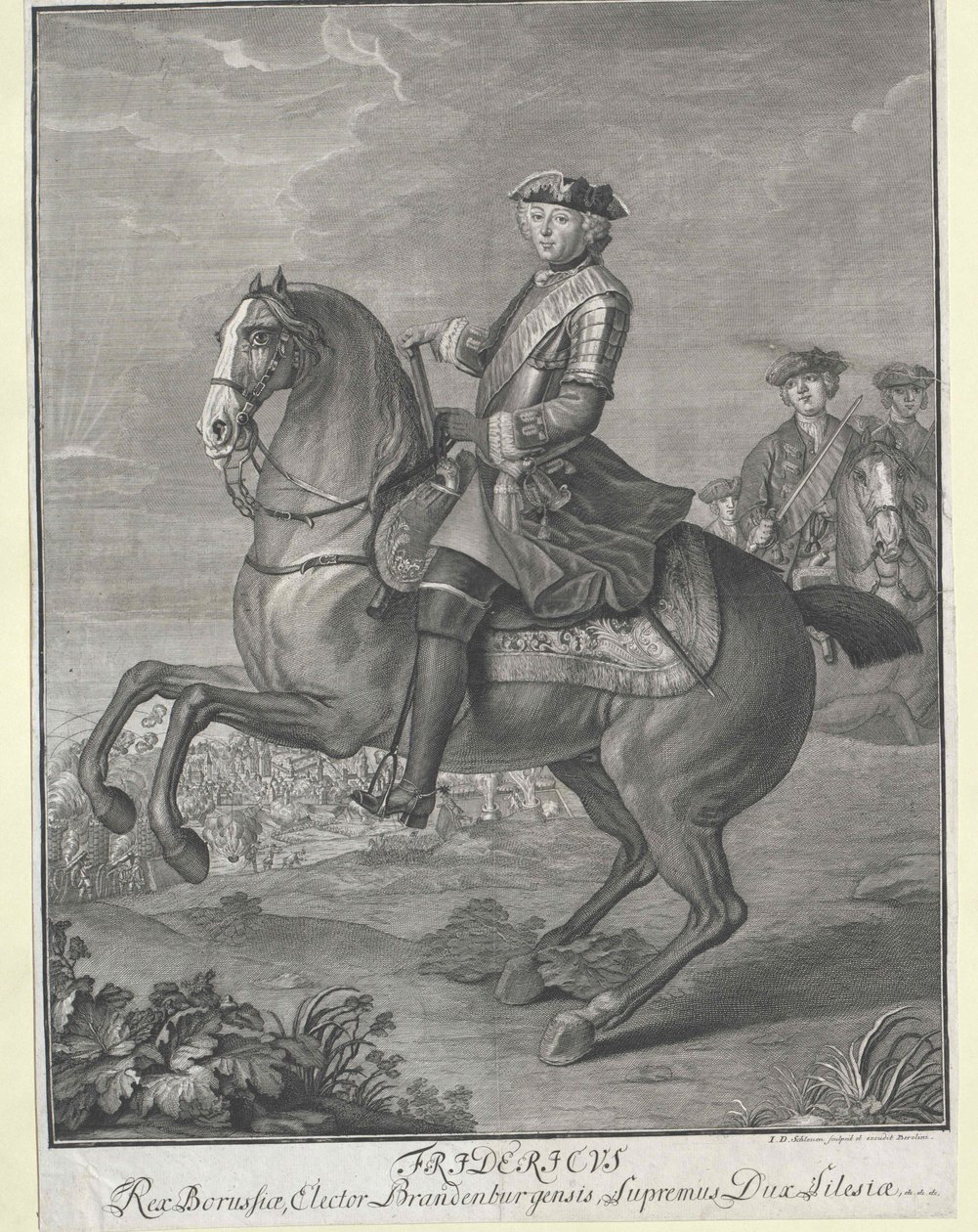 Koning van Pruisen Frederik II door Artist Unknown