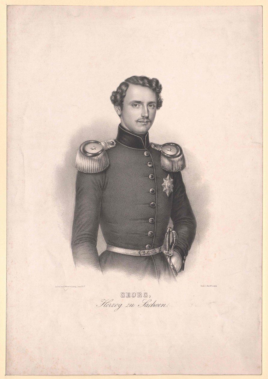 Koning van Saksen George door Artist Unknown