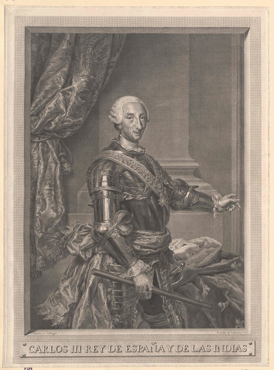Koning van Spanje Karel III door Artist Unknown