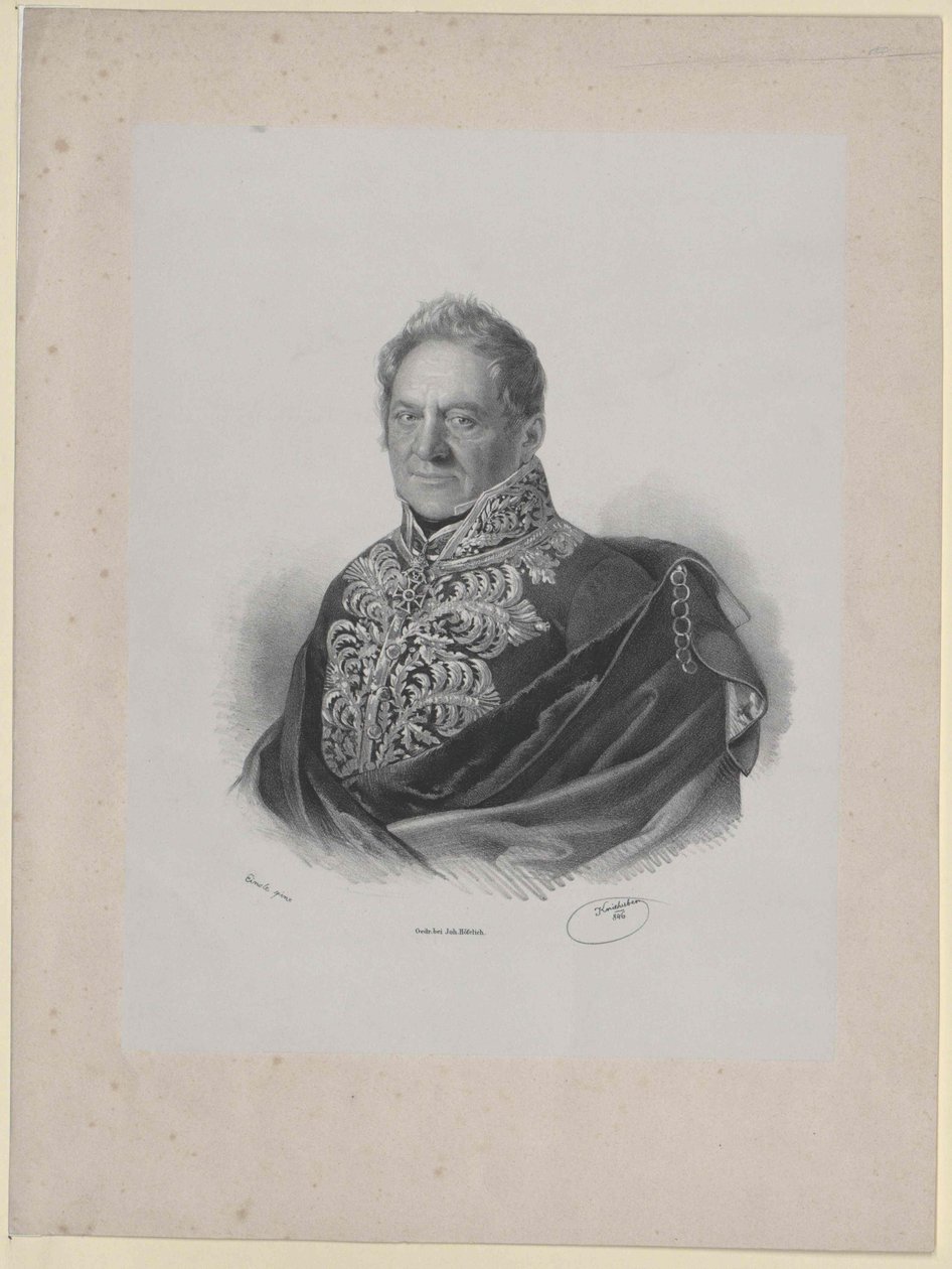 Klemens graaf Brandis (druk) door Artist Unknown