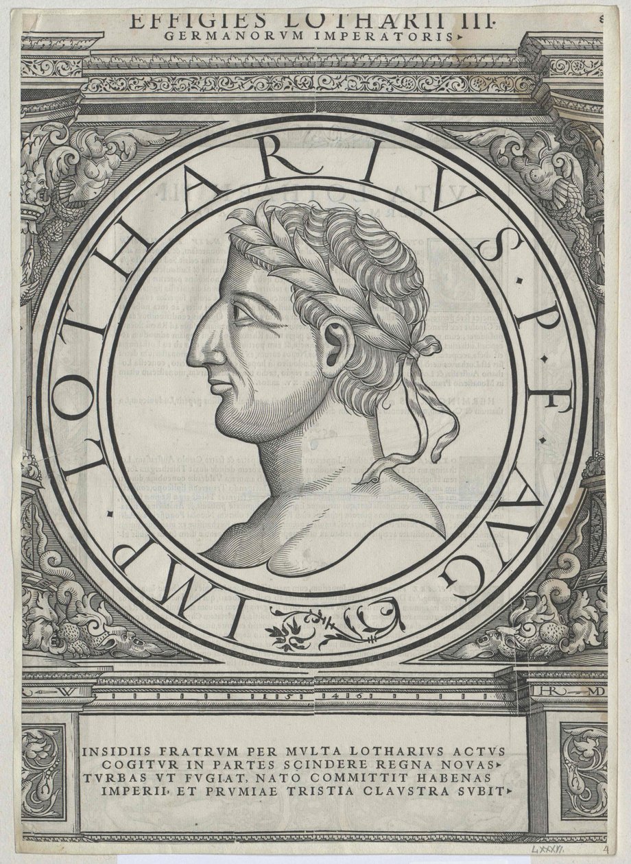 Lotharius I door Artist Unknown