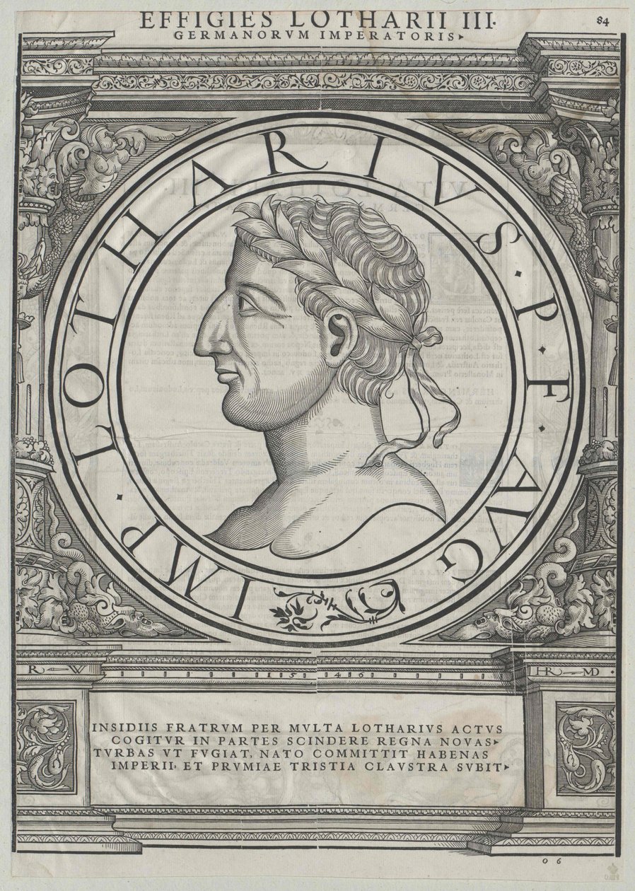 Lotharius I door Artist Unknown