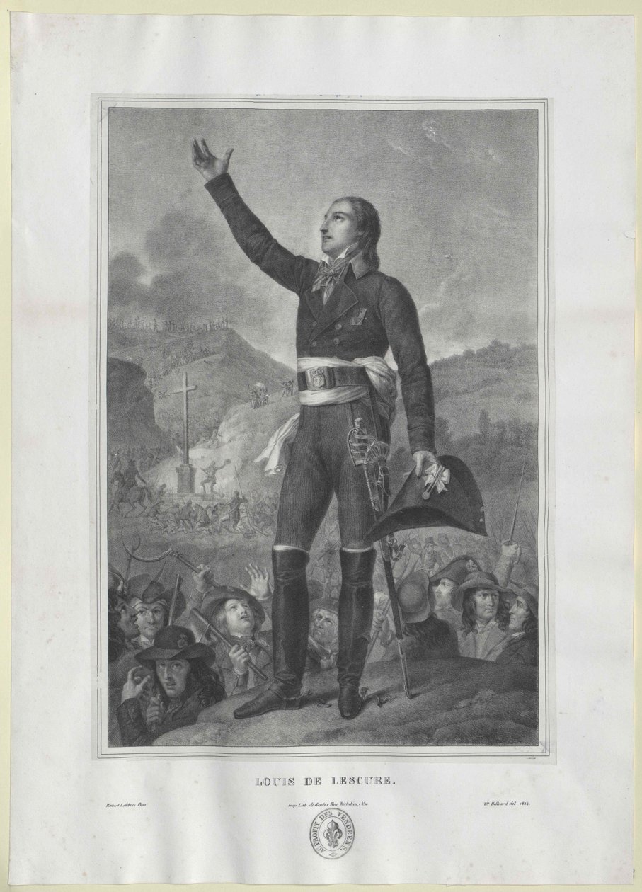 Louis-Marie de Salgues markies van Lescure door Artist Unknown