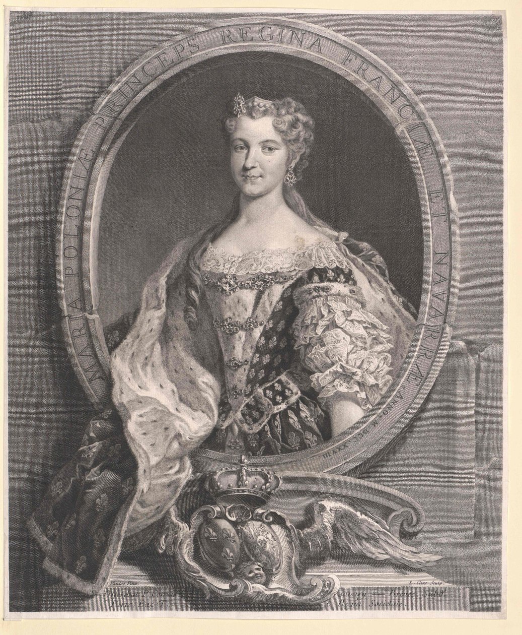Maria Leszczynska door Artist Unknown
